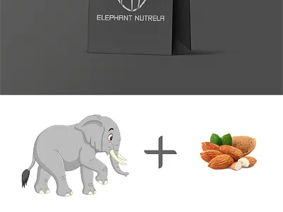 Elephant Nutrela Logo Design branding business card design clickable design digital business card digital design graphic design illustration logo minimalist logo stationary design ui