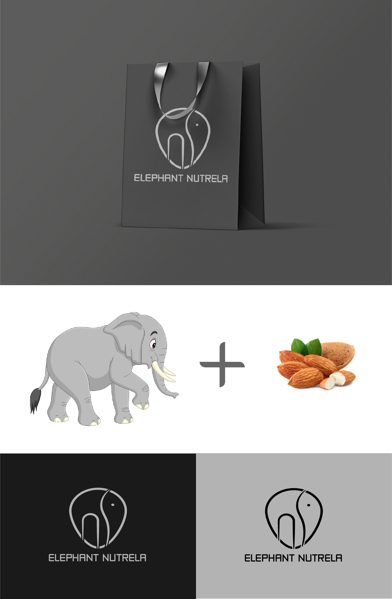 Elephant Nutrela Logo Design by Mashu140 on Dribbble