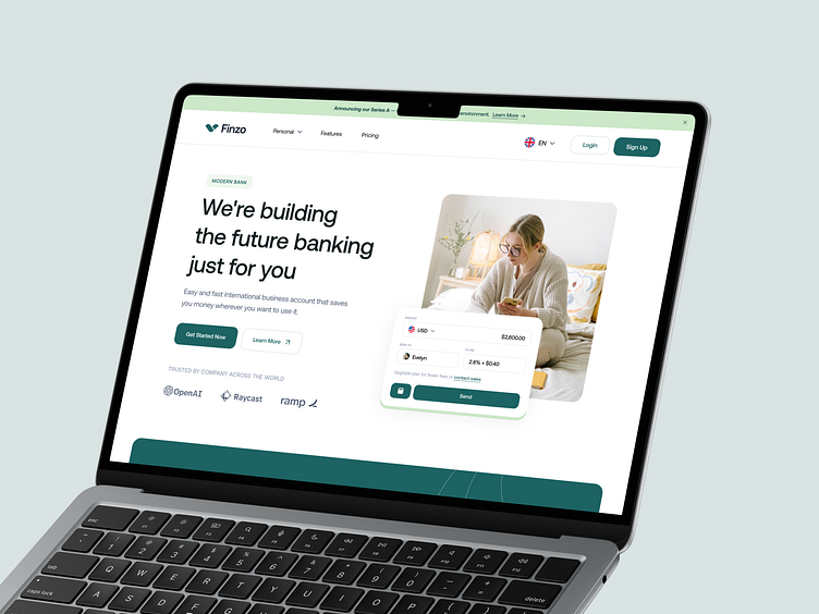 Financial - Landing Page by Barly Vallendito for Dipa Inhouse on Dribbble