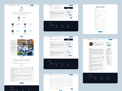 SmartBOT UIUX Design Website Interface ai automation design experience form freelance interface job landing listings portfolio profile screen signup smartbot team user vendor webdesign work