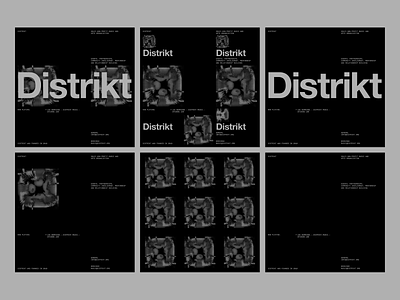 Distrikt — Visualizer black clean design layout swiss typography whitespace