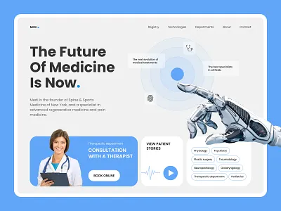 Healthcare Landing Concept concept health landing page ui uiux ux webdesign website