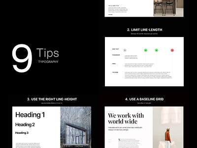 9 Typography tips branding design grid header minimal typography ui ux web