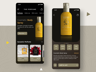 Perfume Product App Design app bauty branding color design ios app design online app perfume shopping store ui