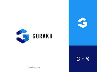 G letter + Wrench brand identity branding brokerage building logo construction logo g logo gorakh identity logo logo design logo mark logotype modern modern logo property real estate logo symbol vector