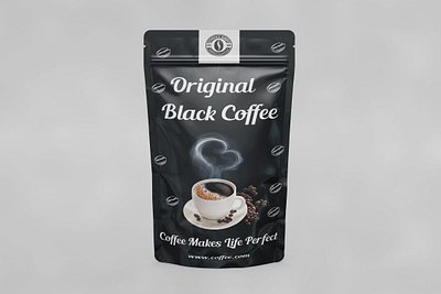 Coffee Pouch Pack Design 3d animation branding design graphic design illustration logo motion graphics typography ui ux vector