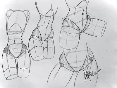 Structure of the human body.. 2d cartoon art character panchilart