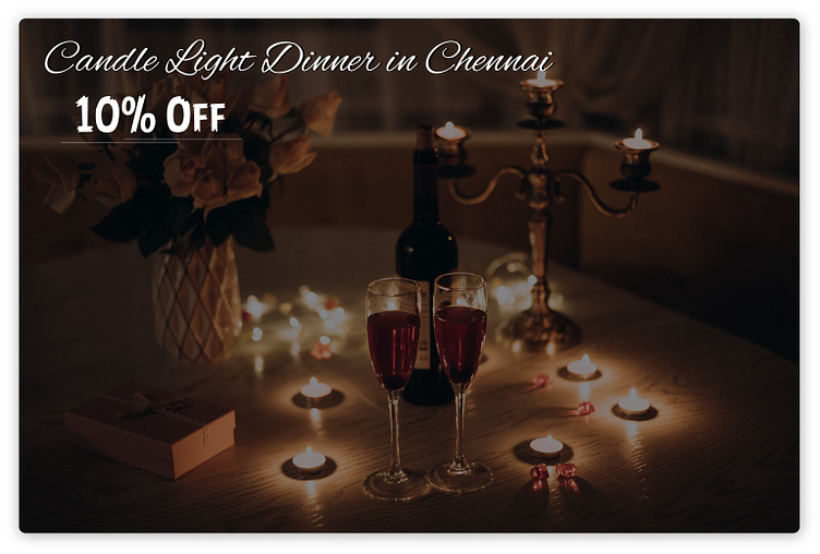 Candlelight dinner in Chennai with your loved one. by Monica on Dribbble