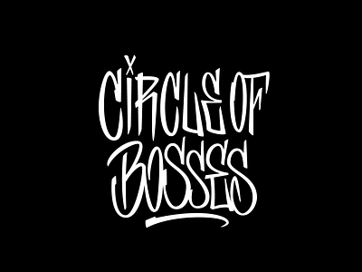 Circle Of Bosses calligraphy font lettering logo logotype typography vector