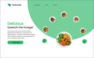 Food Web UI app design illustration logo ui ux