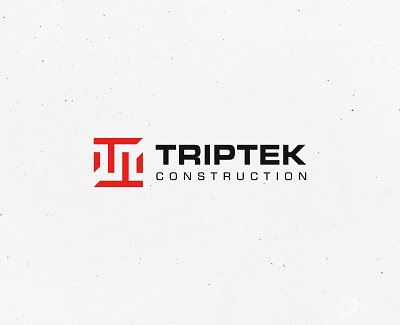 Triptek Construction Logo Design brand brand identity branding construction contractor graphic design logo logo design