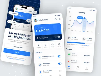Payment App - Mobile Ui app bank banking card crypto defi ethereum finance fintech mobile app mobile banking payment app savings send transaction transfer transfer app trending ui ux