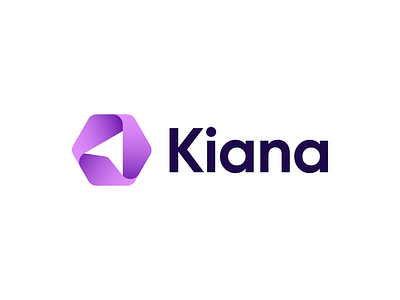 Kiana - Logo Concept 1 app arrow brand branding community compass connection design direction friendly identity live logo logodesign mark platform symbol