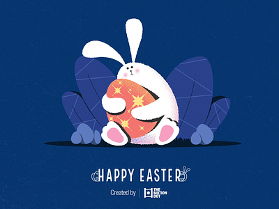 Happy Easter! after effects animation design easter bunny graphic design happy easter illustration motion graphics