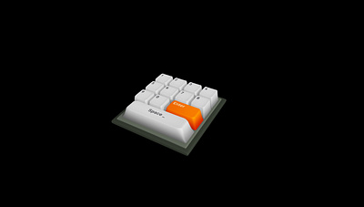 3D Keyboard 3d animation