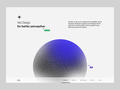 Festi - Creative Design Agency Landing Page Website creative agency digital agency figma noisy figma style modern page noise effect technology look