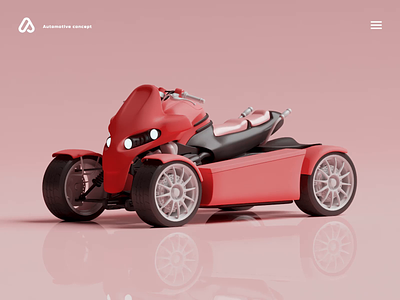 Car animation 3d animation blender branding car design game graphic design homepage illustration isometric landing page lowpoly motion graphics product render texture unity vector web