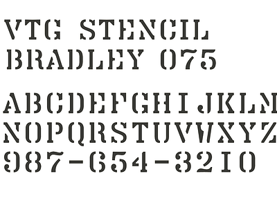 Stencil Font Free Download