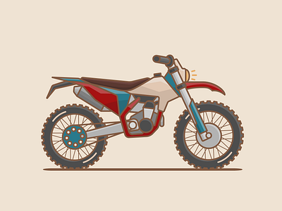 Motocross Bike bike graphic design illustration motocross