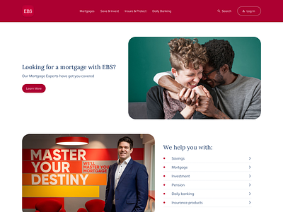 EBS Bank Website bank design fintech graphic design ui ux wesbite