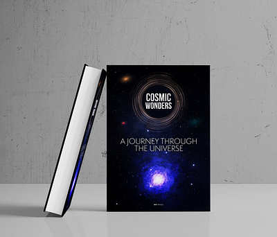 Cosmic Wonders Book Design astronomy book book cover book design branding design graphic design illustration print design typography