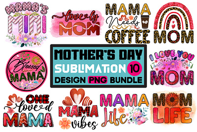 Mom Sublimation Bundle designs, themes, templates and downloadable ...