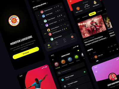 Sport App UI KIT ⚽️ basketball design football mobile ui sport tennis ui kit uidesign volleyball