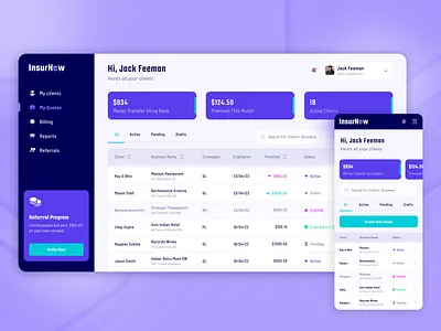 InsurNow design graphic design insurance insurance platform interface design logo ui ux web design web platform web site