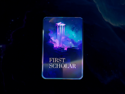 Alexandria-First scholar alexandria blender card crypto eth illustration nft passcard scholar wantline