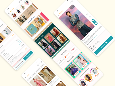 Ethnic App : Online Shopping app clothing design ecommerce ethnic mobile traditional ui ux