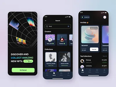 NFT Marketplace App artonest artonest design bitcoin blockchain crypto app crypto currency crypto wallet ethereum figma finance financial app fintech ios mobile app design mobile design nft trading ui ui visual design ux