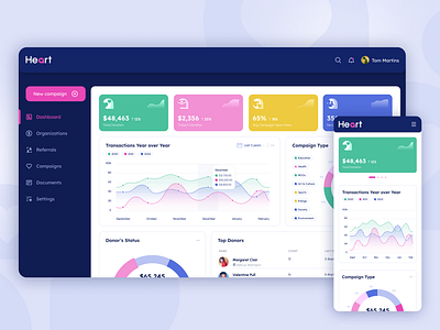 Heart branding charity charity platform design donation platform interface design logo mobile responsive design ui ux uxui web design web site