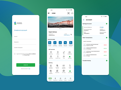 Banking App app bank banking finance mobile mobileapp ui ux