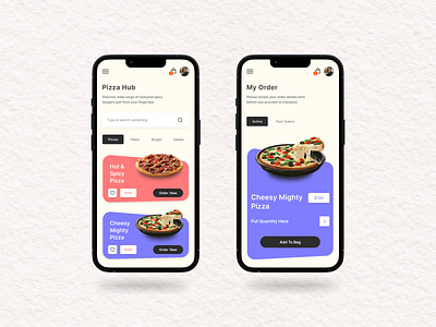 Food Delivery App app design foodapp fooddelivery foodhub mobile ui ux