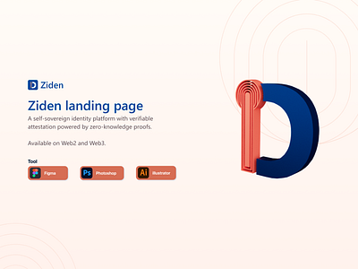 Ziden landing page design ui ux