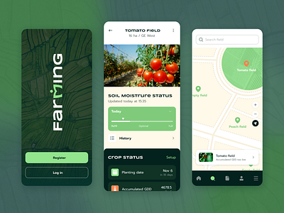 Farming agriculture branding design graphic design logo mobile app ui ux web design web site