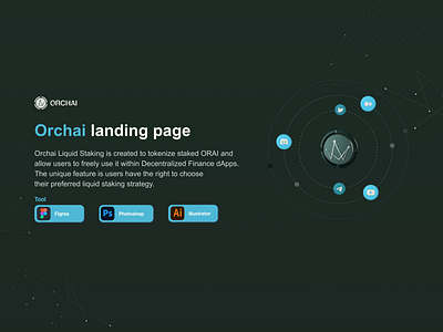 Orchai landing page graphic design ui ux