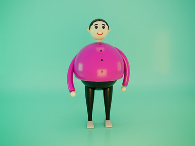 3D Character In Cinema4D 3d 3dcharachter arnoldrender cinema4d design