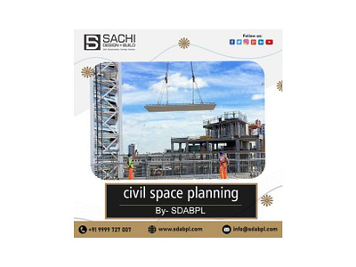 Civil Space Planning - SDABPL, India branding company construction delhi design designer illustration interior logo sdabpl