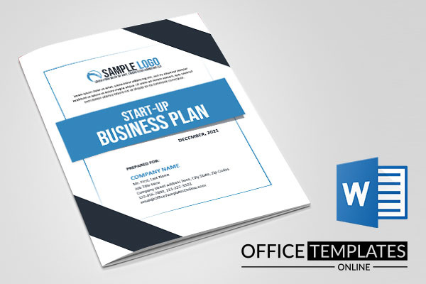 business plan cover page template word