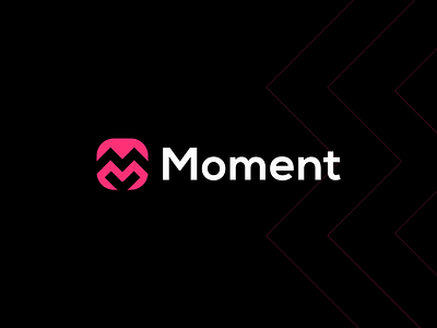 Moment abstract ai app branding clever corporate digital fintech letter logo m mark minimal money mountain payment peak saas technology web