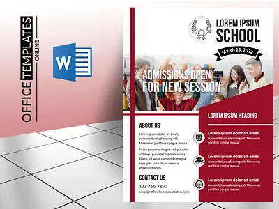 Creative School Flyers in MS Word – FREE Templates printables.