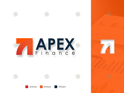 Logo/Brand identity Design for Finance Company "Apex Finance" brand branding consultancy creative design finance financial firm graphic design icon illustration logo logodesign logotype minimal minimalist pay tech typography vector