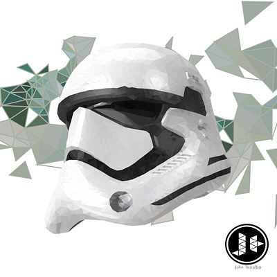 Storm Trooper - Poly Art graphic design poly poly art starwars stormtrooper vector