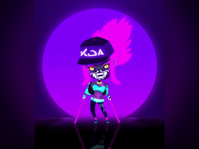 Akali 💜 adobe animate after effects animation cartoons cgi character concept creative cute design fanart games illustration motion design vfx video visuals