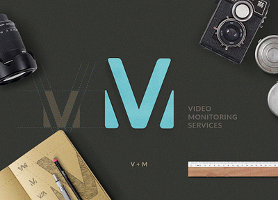 VM | LOGO app branding creative logo design graphic design logo logo design process logo for video logo process m letter logo new logo top logo typography ui ux v letter logo vector vm logo