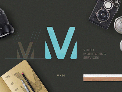 VM | LOGO app branding creative logo design graphic design logo logo design process logo for video logo process m letter logo new logo top logo typography ui ux v letter logo vector vm logo