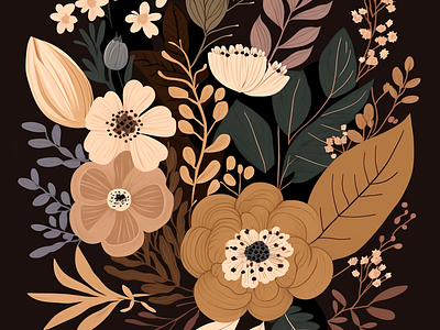 Floral Graphic Design  Floral graphic design, Graphic design, Floral