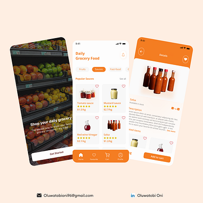 Daily Grocery App design grocery mobile app onboarding ui