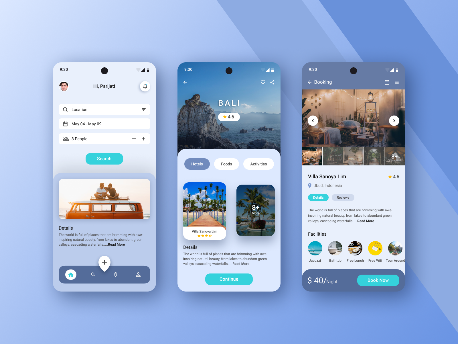 UI Design For A Hotel Booking App By Parijat Singha On Dribbble